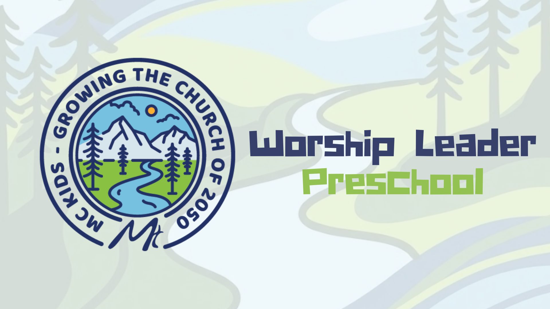 Worship Leader preschool